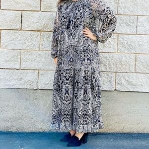 Paisley Print Dress